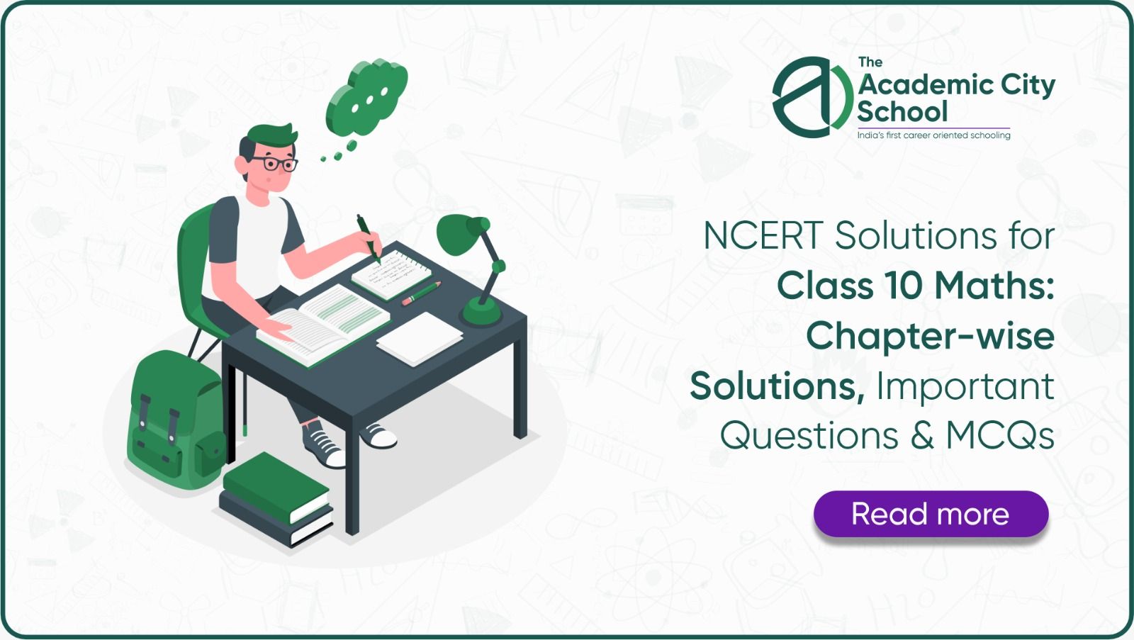 Class 10 Maths NCERT Solutions banner