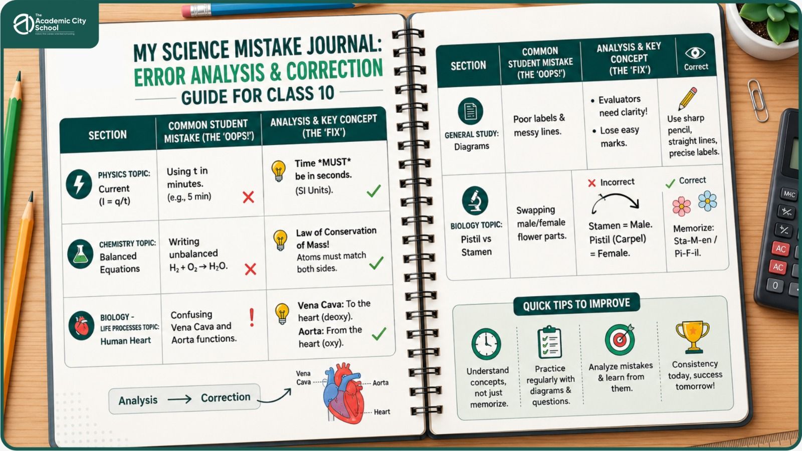 Error analysis and correction guide