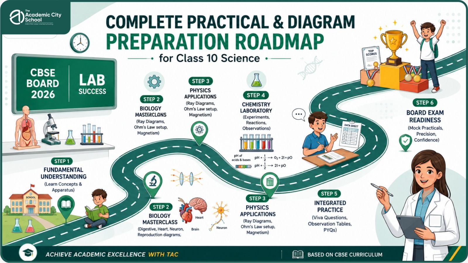 Complete practical and diagram preparation roadmap
